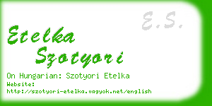 etelka szotyori business card